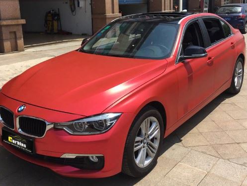 картинка Матовый хром Carbins USA красный (1.52м х 18м) магазин  StreetTuning 