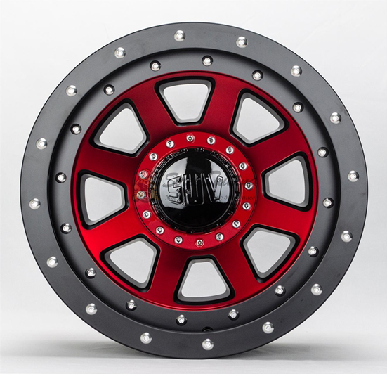 картинка Диски Kingstone S6658Real R17 J9 ET-12 5X127 red+black магазин  StreetTuning 