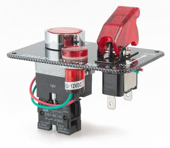 картинка Панель запуска ДВС с индикатором подачи тока и тумблером №1 магазин  StreetTuning 