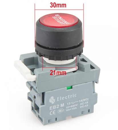 картинка Кнопка запуска двигателя - Engine Racing №2 магазин  StreetTuning 