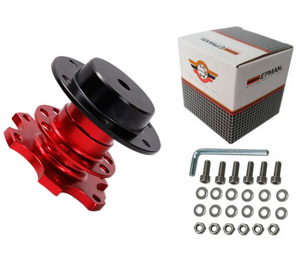 картинка Быстросъемная муфта для спортивного руля Epman CA0011RD, красного цвета магазин  StreetTuning 