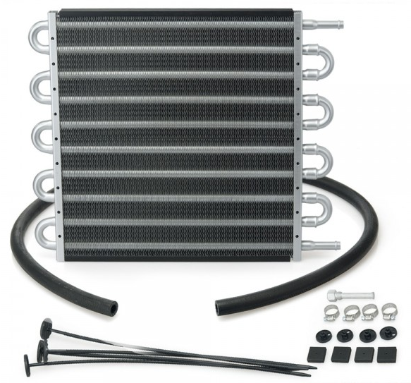 картинка Масляный радиатор трансмиссионный 10 рядов 395 х 327 х 23 магазин  StreetTuning 