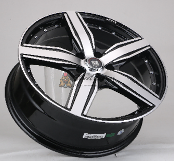 картинка Диски  iV-015 R18 7.5J ET40 5X112  Black+silver магазин  StreetTuning 