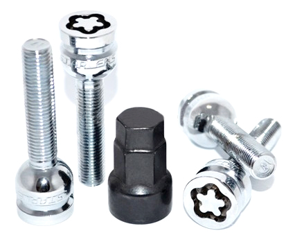 картинка Комплект секретных болтов 12x1.25, 50 мм, сфера. - 685195KK-2Key магазин  StreetTuning 