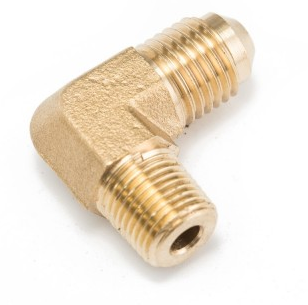 картинка Фитинг-штуцер 90 гр папа AN4 - 1/8 npt латунь магазин  StreetTuning 