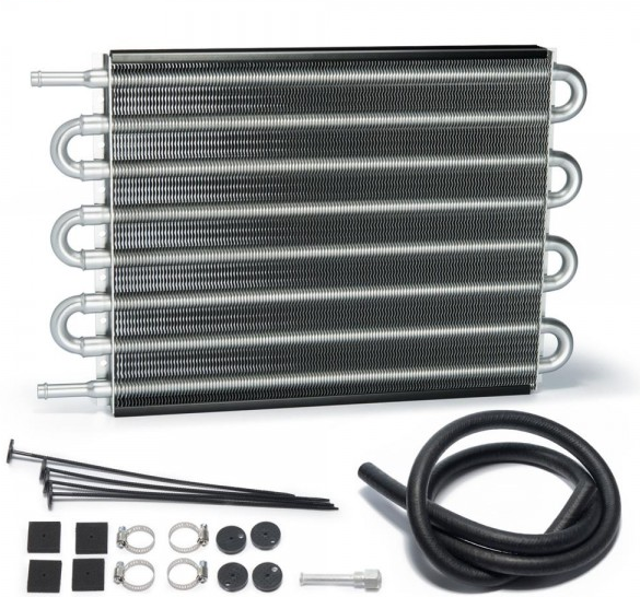 картинка Масляный радиатор трансмиссионный 8 рядов, 395 х 258 х 23 магазин  StreetTuning 