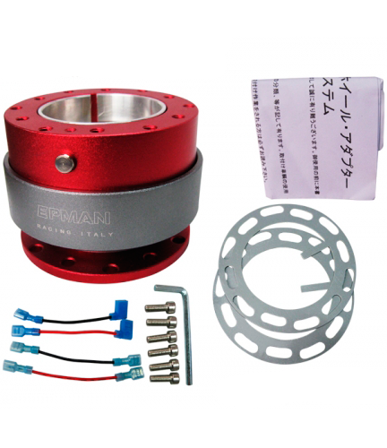 картинка Быстросъемная муфта для спортивного руля Epman QR1001, красного цвета магазин  StreetTuning 