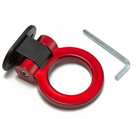 картинка Буксировочная петля декоративная, красная магазин  StreetTuning 