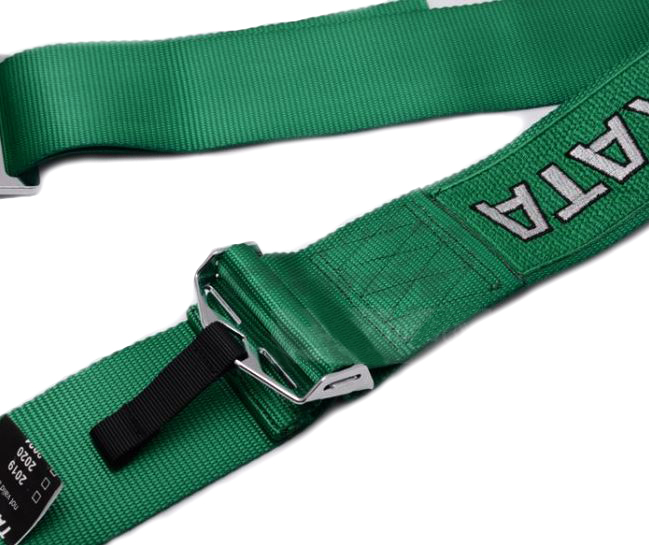картинка Ремень безопасности 4-х точечный TAKATA Style Camlock , зеленый магазин  StreetTuning 