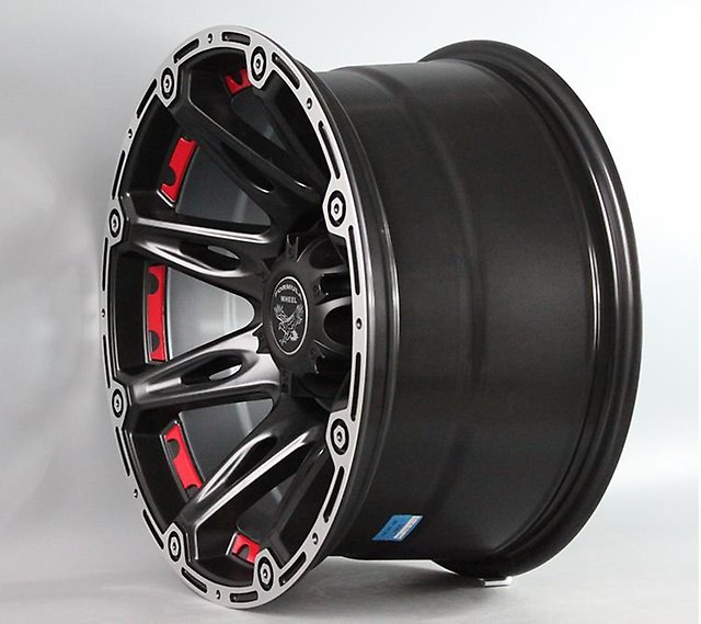 картинка Новые диски Formula R15 6X139,7 ET-45 J10 черые матовые с красным магазин  StreetTuning 