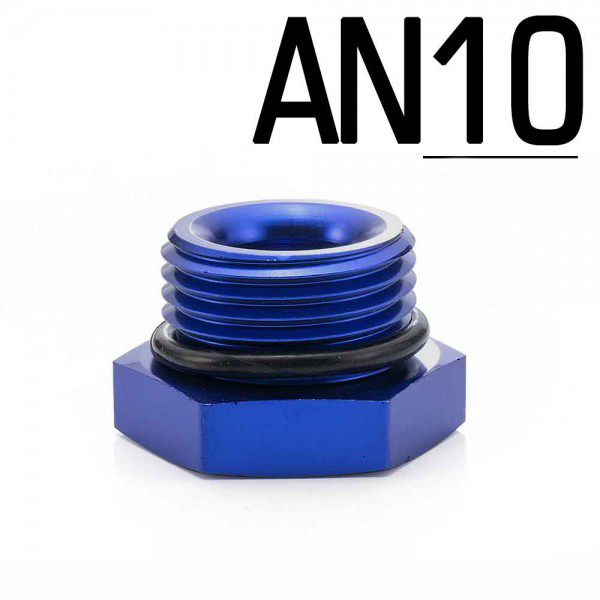 картинка Заглушка (папа) AN10 с улотнительной резинкой, синяя магазин  StreetTuning 