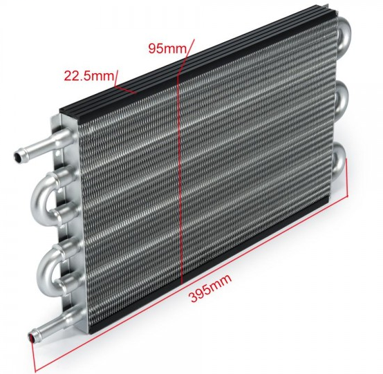 картинка Масляный радиатор трансмиссионный 395 х 95 х 22,5 магазин  StreetTuning 