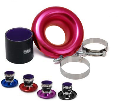 картинка Насадка на холодную часть турбины с патрубком 76 мм,  красная магазин  StreetTuning 