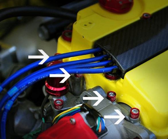 картинка Болты Epman для VTEC соленоида на Honda 6 шт, черные магазин  StreetTuning 