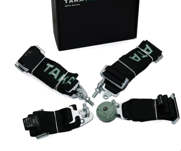 картинка Ремень безопасности 4-х точечный TAKATA Style, черный магазин  StreetTuning 