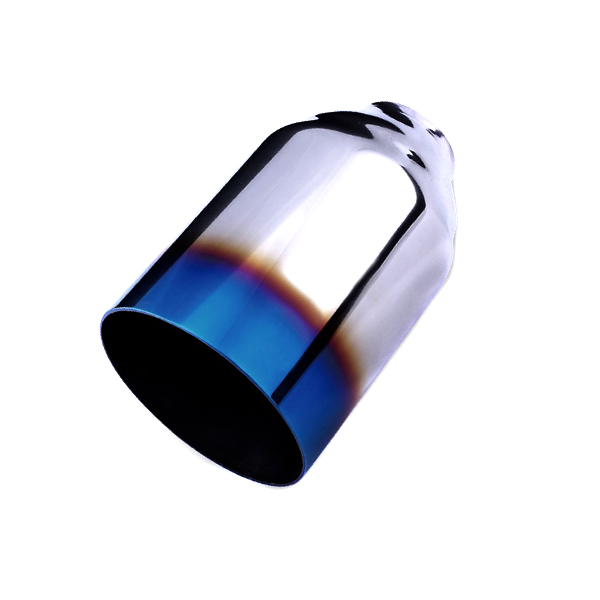 картинка Насадка на глушитель HKS Style, с синим напылением D-51*101 мм L-165 мм магазин  StreetTuning 