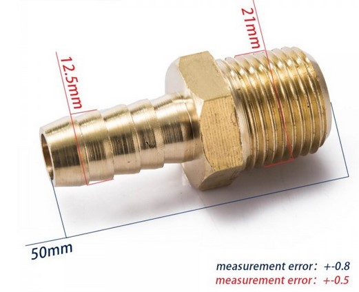 картинка Фитинг-штуцер под шланг 12 мм - резьба m21 латунь магазин  StreetTuning 