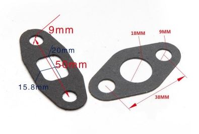 картинка Прокладки под фланец слива и подачи масла для турбин T3/T4 магазин  StreetTuning 