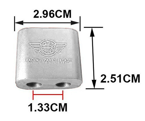 картинка Разделитель высоковольтных проводов на 2 шт  Epman, серябряный магазин  StreetTuning 