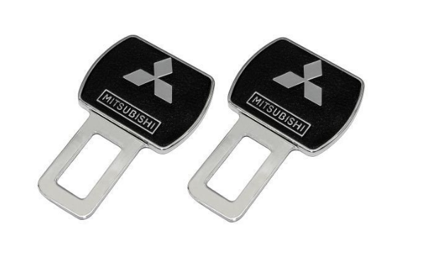 картинка Заглушка в ремень Mitsubishi цвет черный (пара) магазин  StreetTuning 