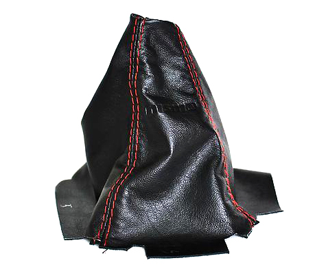 картинка Чехол на КПП Nismo S-tune, универсальный.  Кожа, черная строчка магазин  StreetTuning 