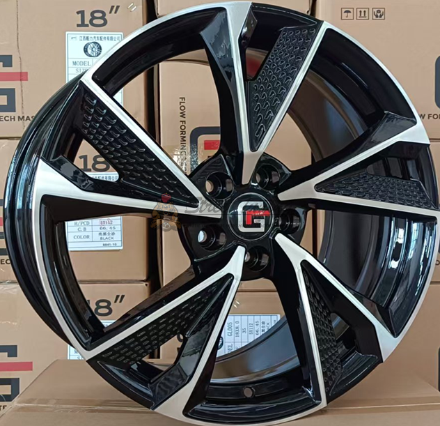 картинка Диски LegeArtis GL008 R18 J8 ET35 5X108 black+polished магазин  StreetTuning 