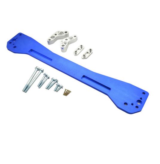 картинка Задний усилитель подрамника ASR style для Honda Civic EK 1996-2000 г, синий магазин  StreetTuning 