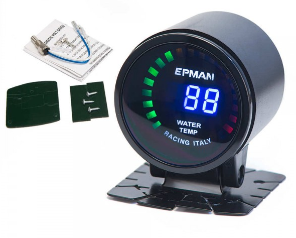 картинка Датчик температуры охлаждающей жидкости (ОЖ) Epman (52 мм цифровое табло) магазин  StreetTuning 