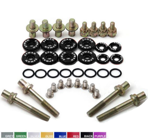 картинка Болты с шайбами крышки клапанов Epman для Honda, черные магазин  StreetTuning 