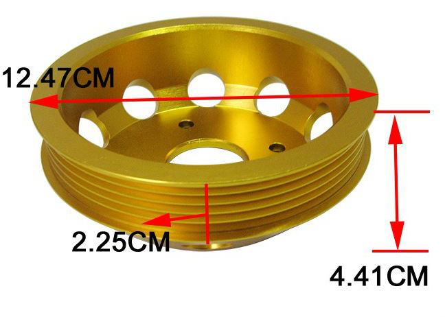 картинка Облегченные шкивы для Nissan SILVIA S14,S15,  золотой магазин  StreetTuning 