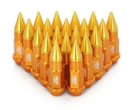 картинка Комплект гаек Blox style с наконечником 80 мм , золотые М12 х 1.5 магазин  StreetTuning 