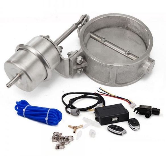 картинка Комплект вакуумной заслонки для регулировке громкости выхлопа 76мм (закрытая) магазин  StreetTuning 