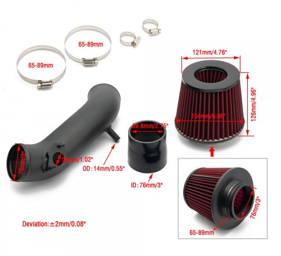 картинка Холодный впуск для Honda Accord 8 - 2.4L магазин  StreetTuning 