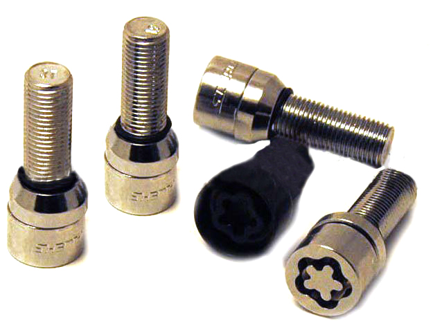 картинка Комплект секретных болтов 14x1.5, 45 мм, конус. - 674177KK/SL-2Key магазин  StreetTuning 