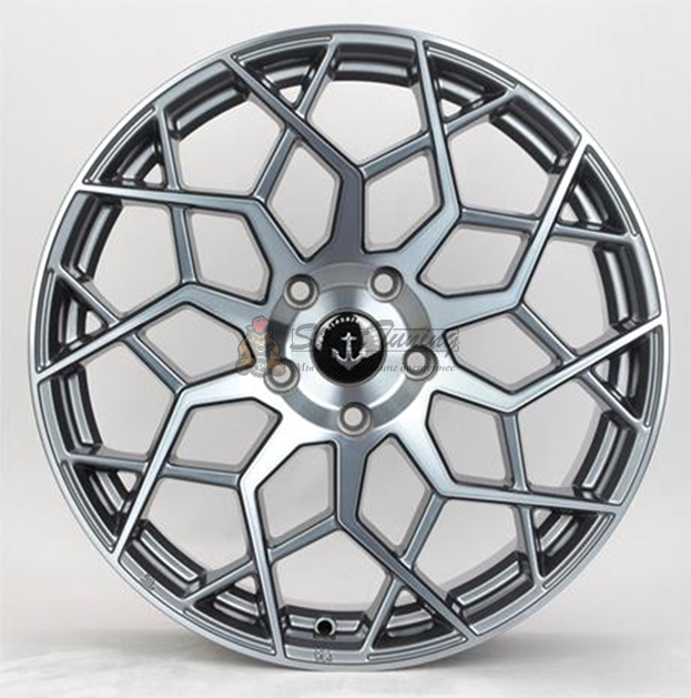 картинка Диски HRE BY01 R19 J9,5 ET38 5X114,3 gray+polished магазин  StreetTuning 