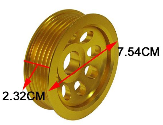 картинка Облегченные шкивы для Nissan SILVIA S14,S15,  золотой магазин  StreetTuning 