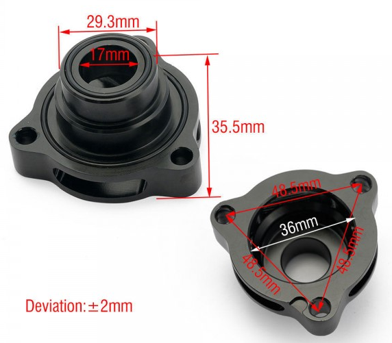 картинка Специальный адаптер под штатный Blow-off на VW GTI Golf Mk7 Mk7.5 / Jetta A3 1.8T магазин  StreetTuning 
