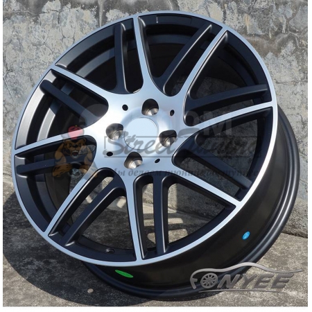 картинка Новые диски для Smart R17 4X100 ET43 J7 серебро + черный мат магазин  StreetTuning 