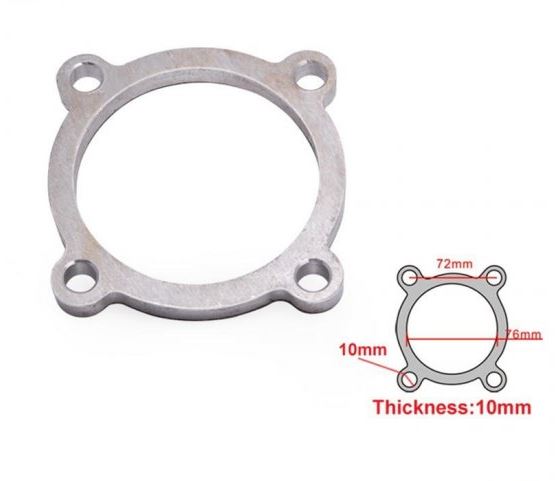 картинка Фланец под турбину T3 4 Болта магазин  StreetTuning 