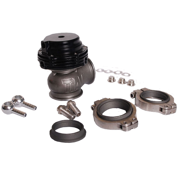 картинка Перепускной клапан турбины (Wastegate) Tial 38 мм MVS с отводами для охлаждения , черный магазин  StreetTuning 