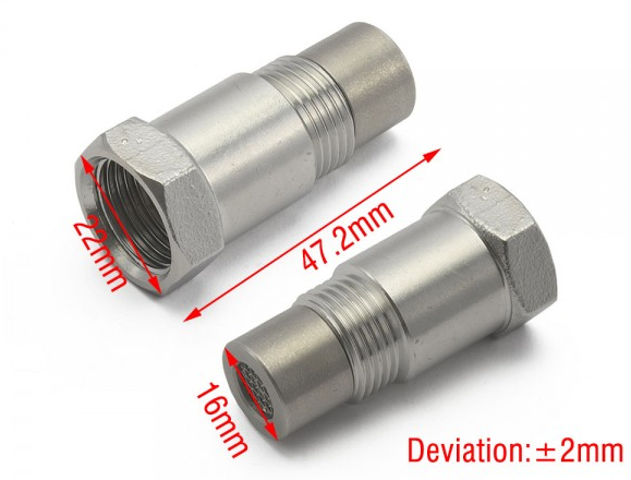 картинка Адаптер лямбда-зонда 0° M18x1.5 (обманка O2 датчика) магазин  StreetTuning 