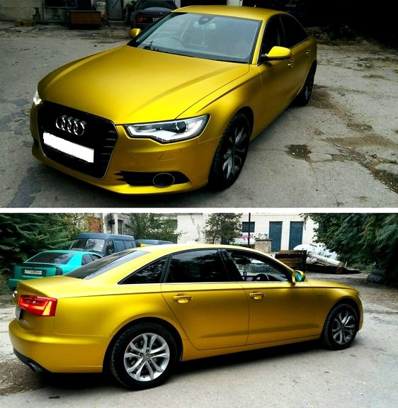 картинка Матовый хром Carbins USA золотой (1.52м х 18м) магазин  StreetTuning 