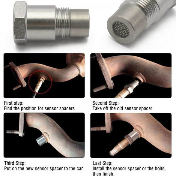 картинка Адаптер лямбда-зонда 0° M18x1.5 (обманка O2 датчика) магазин  StreetTuning 