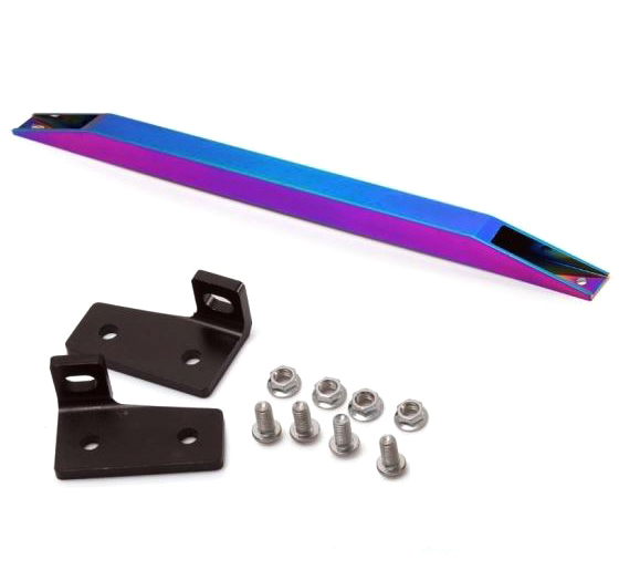 картинка Задний усилитель подрамника BEAKS style для Honda Civic EK 1996-2000 г, неохром магазин  StreetTuning 