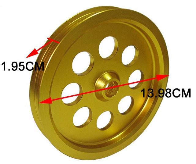 картинка Облегченные шкивы для Nissan Skyline R32,R33,GTR34 золотой магазин  StreetTuning 