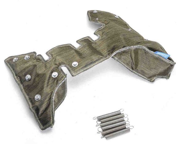 картинка Термошуба для турбины K03 / K04 Audi-Volkswagen, базальтовая (титан) магазин  StreetTuning 