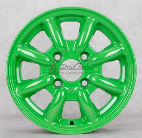 картинка Диски Watanabe HL-201 R12 J4,5 ET35 4X100 green магазин  StreetTuning 