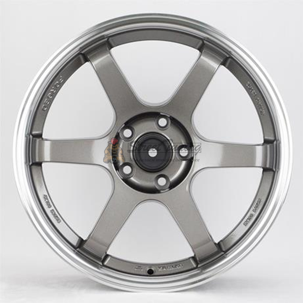 картинка Диски Rays Volk Racing TE37 R15 J6,5 ET38 4X114,3 gray+lip polished магазин  StreetTuning 