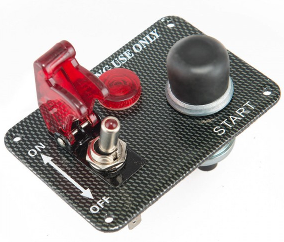 картинка Панель запуска (зажигания) ДВС 1 кнопка старта, 1 тумблер магазин  StreetTuning 