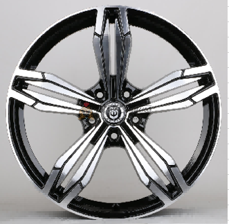 картинка Диски  iV-174 R19 8.5J ET35 5X112  Black+silver магазин  StreetTuning 